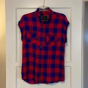 Sleeveless plaid Rails top
